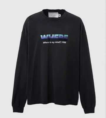 DAIRIKU 'WHERE' 빈티지 테마 티셔츠 롱티