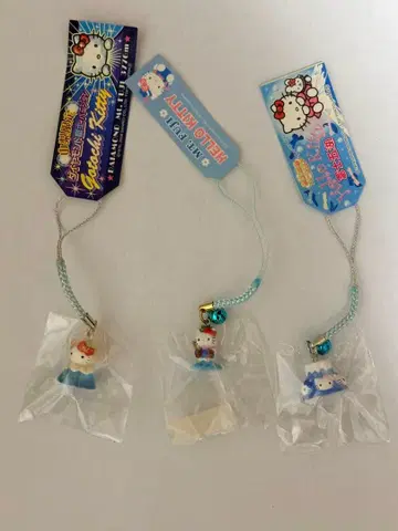 헬로키티 고토치 후지산 한정판 후지고다이아몬드 스트랩 3개