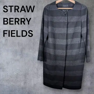 STRAWBERRY FIELDS 스트라이프 롱 코트