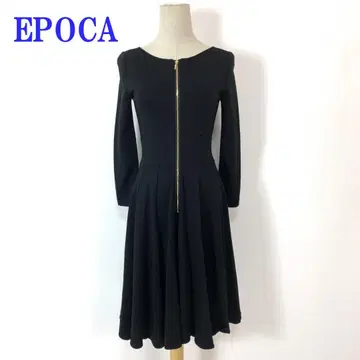 에포카 롱 기장 원피스 플레어 블랙 레이온 38 C4698