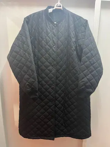 새상품급 무인양품 퀼팅 코트 충전솜 세탁 가능 블랙 빅 사이즈 XL