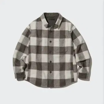 새상품 유니클로 UNIQLO 오버 셔츠 자켓 브라운 사이즈 3XL