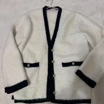 Apuweiser-riche 반짝이 루프 트위드 자켓 가디건