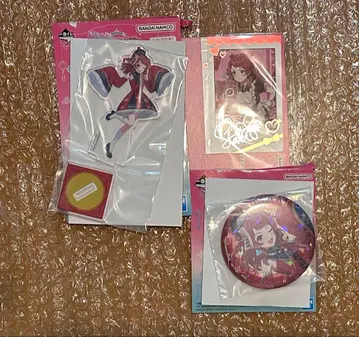 학마스 1번 복권 part3 하나미 사키 아크릴 스탠드 포토 카드 캔뱃지