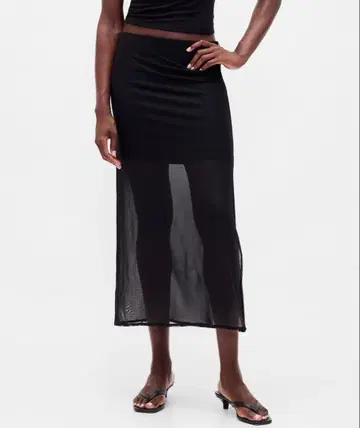 GAP 블랙 타이트 스커트 S 사이즈 슬릿