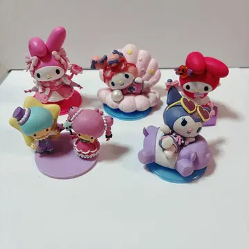 [새상품급] 산리오 Happy 복권 피규어상 5점