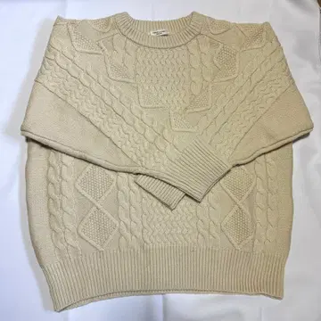 FREAK'S STORE 프릭스스토어 베이지 케이블 니트 스웨터
