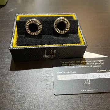 던힐 dunhill 베어링 회전 메커니즘 커프스 링크 미사용 박스 포함