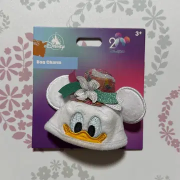 홍콩 디즈니 20주년 기념 데이지 덕 햇 키체인 미니햇