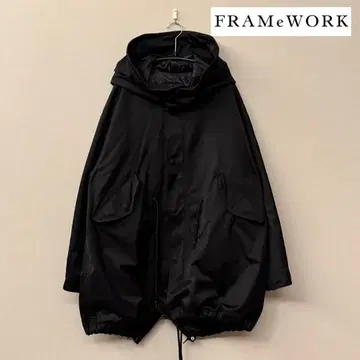 새상품급 FRAMe WORK 피쉬테일 블루종 블랙