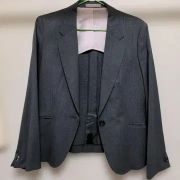 Precious Style 그레이 체크 무늬 수트 일식