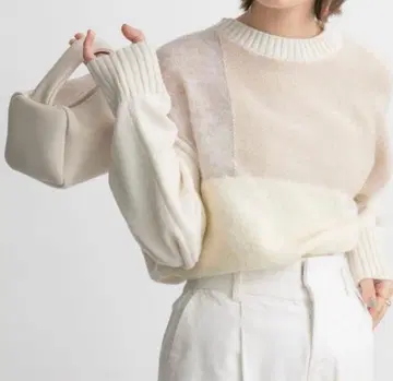 KBF 멀티얀 MIX 패턴 니트