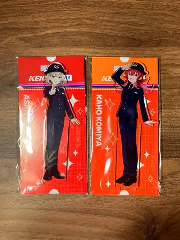 세리자와 아사히 코미야 카호 케이오 콜라보 아크릴 스탠드