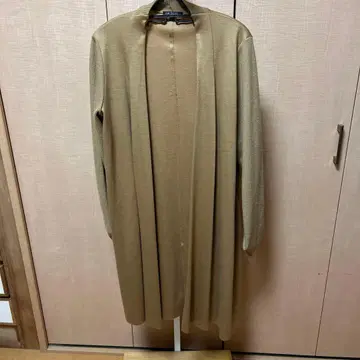 여성용 롱 가디건 카멜색 울 가을/겨울