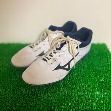 미즈노 (MIZUNO) 남성용 야구 스파이크 금장 장식 화이트 네이비