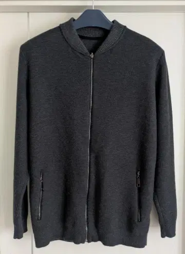 집업 가디건 다크 그레이 L