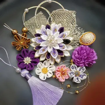 츠마미세이잔 머리 장식 성인식 결혼식 졸업식