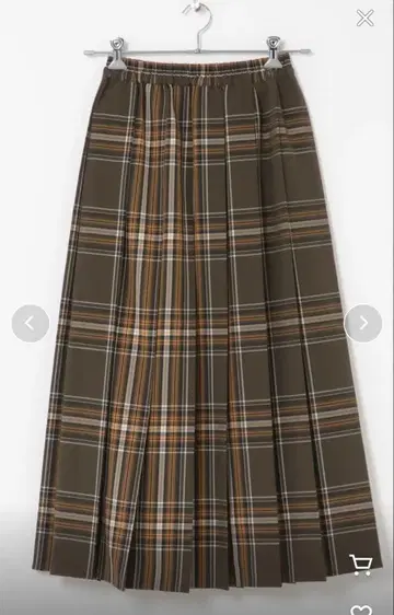 SENSE OF PLACE 체크 플리츠 스커트