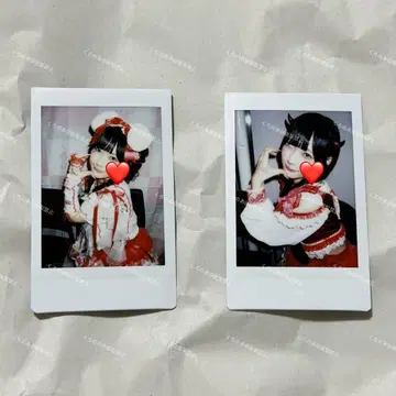 큐루링 해봐 아마미 아뮤 폴라로이드 2장