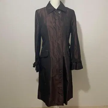 [ 새상품급 ] 사이즈 L 폴 스튜어트 롱 코트 스프링 코트 브라운