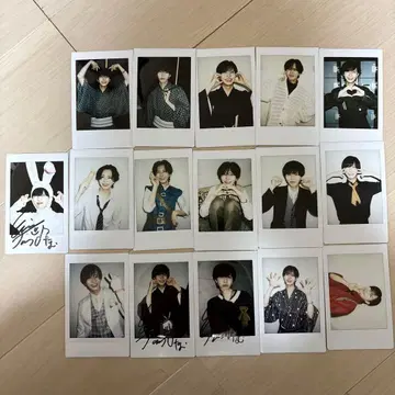 AXXX1S 타무라 에이스케 폴라로이드 15장 세트 사인 포함