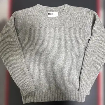 MHL. 그레이 리브 스웨터 M 사이즈