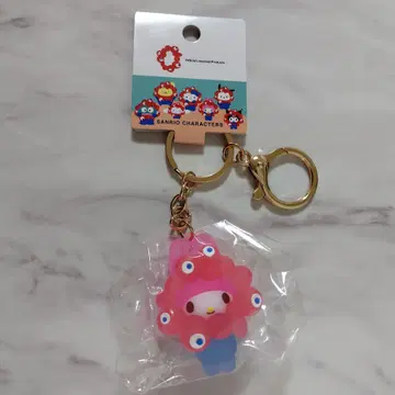 마이멜로디 산리오 미야쿠미야쿠 클리어 컬러 마스코트 키링