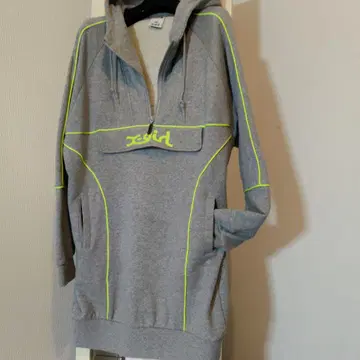 X-girI 그레이 후드티 원피스