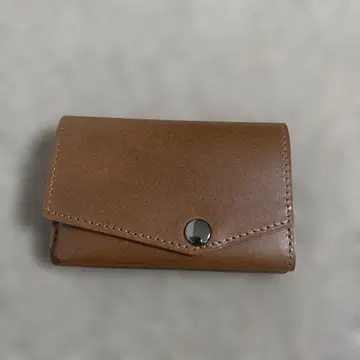 abrAsus 브라운 접이식 미니 지갑
