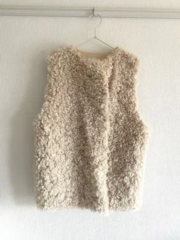 사모예드샵 퍼 베스트 아이보리