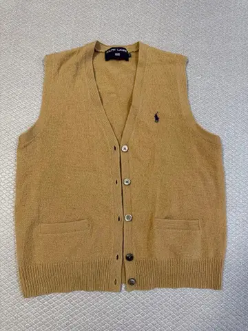 폴로 랄프로렌 니트 베스트 가디건 M 베이지