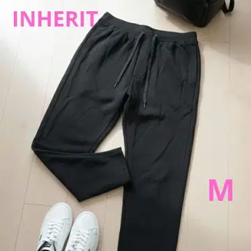 INHERIT 즉시 결제 환영 남성용 쾌적 플리스 조거 팬츠 M 블랙