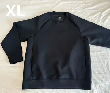 유니클로 울트라 스트레치 드라이 스웨트 셔츠 블랙 XL