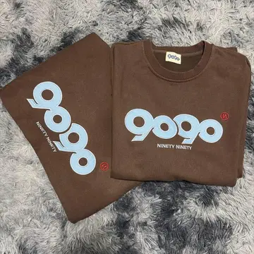 9090 브라운 맨투맨 셋업