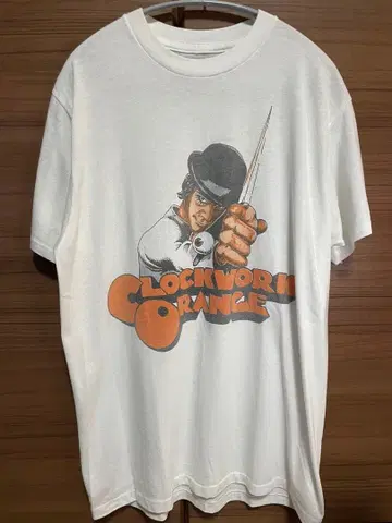 CLOCKWORKORANGE 시계 80s 잉크 프린트 T 택 없음
