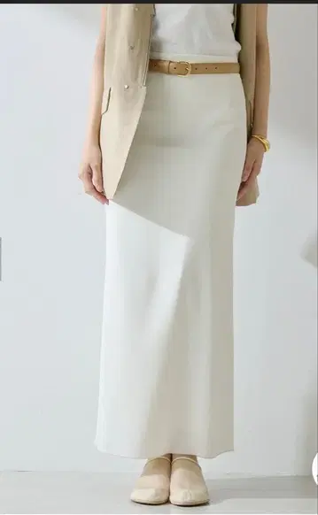 [ whim gazette ] 저지 I라인 롱 스커트