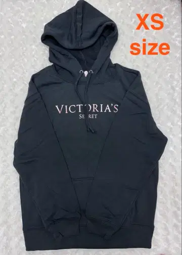빅토리아 시크릿 블랙 후드티 XS