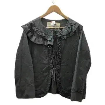 BEAMS BOY x TORITO 별주 리본 프릴 노카라 자켓