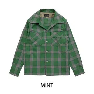 드라이 본즈 윈도우페인 2 Flap 오븐 셔츠 MINT L