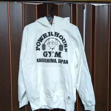 POWERHOUSE GYM 화이트 후디 M