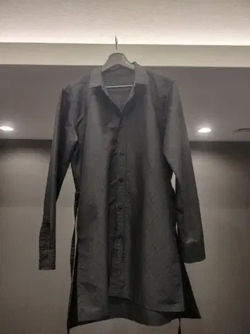 커스텀컬처 Customculture 블랙 긴팔 셔츠