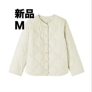 이번 시즌 모델 무인양품 포근한 솜 퀼팅 자켓 여성 M 아이보리