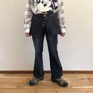 Vintage Levi's denim for layer BLACK