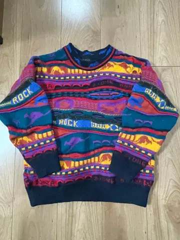 EMAROO 멀티 컬러 니트 스웨터 사이즈 10