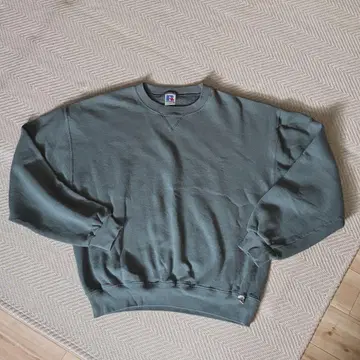 러셀 애슬레틱 멕시코제 00s 무지 맨투맨 그린 L 짧은 기장