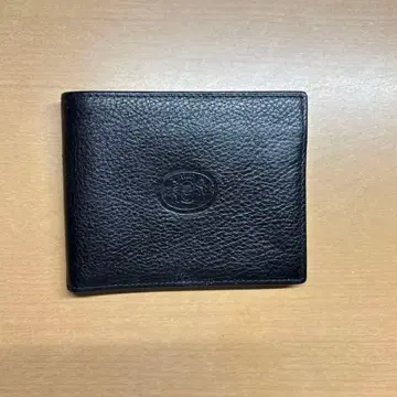 주름 가죽 접이식 지갑