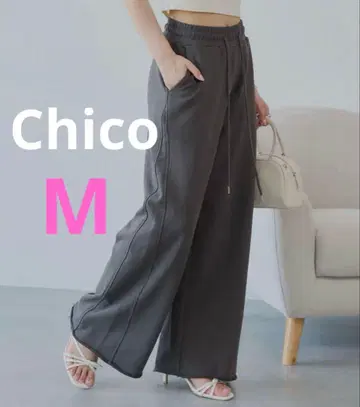 새상품 택 포함 Chico 치코 루즈 와이드 스웨트 팬츠 이지 팬츠