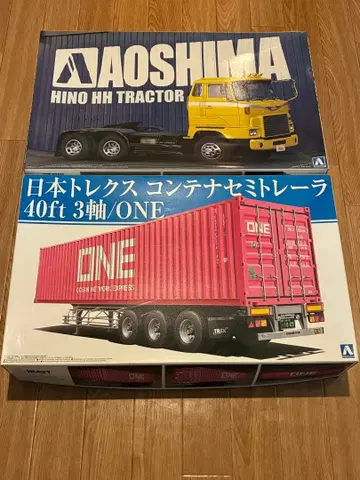 AOSHIMA HINO HH 트랙터와 컨테이너 세트