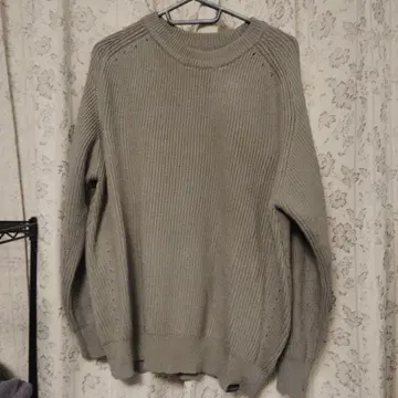 FREAK'S STORE 그레이 리브 니트 스웨터