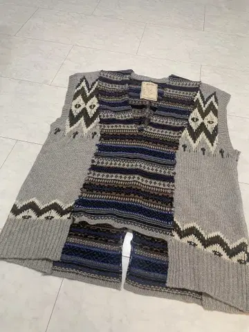 etsinta 에신타 자카드 니트 리메이크 베스트 차오패닉 티피